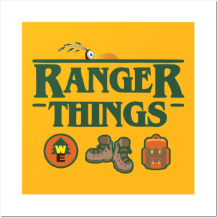 Up Ranger Things - Stranger Things Posters and Art